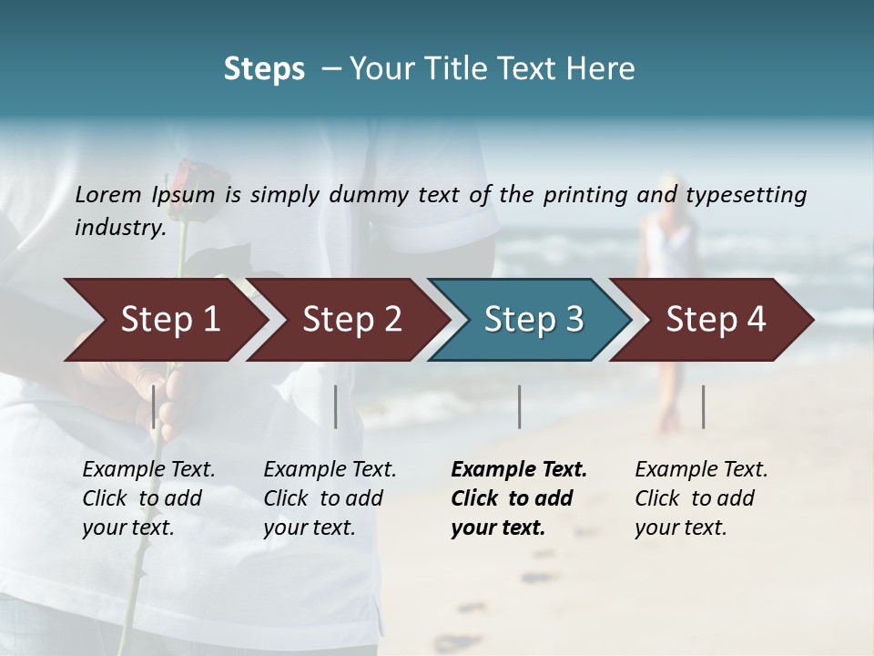 Wave Bliss Seashore PowerPoint Template