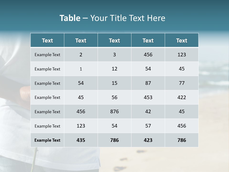 Wave Bliss Seashore PowerPoint Template
