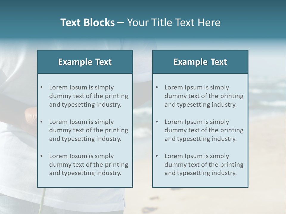 Wave Bliss Seashore PowerPoint Template