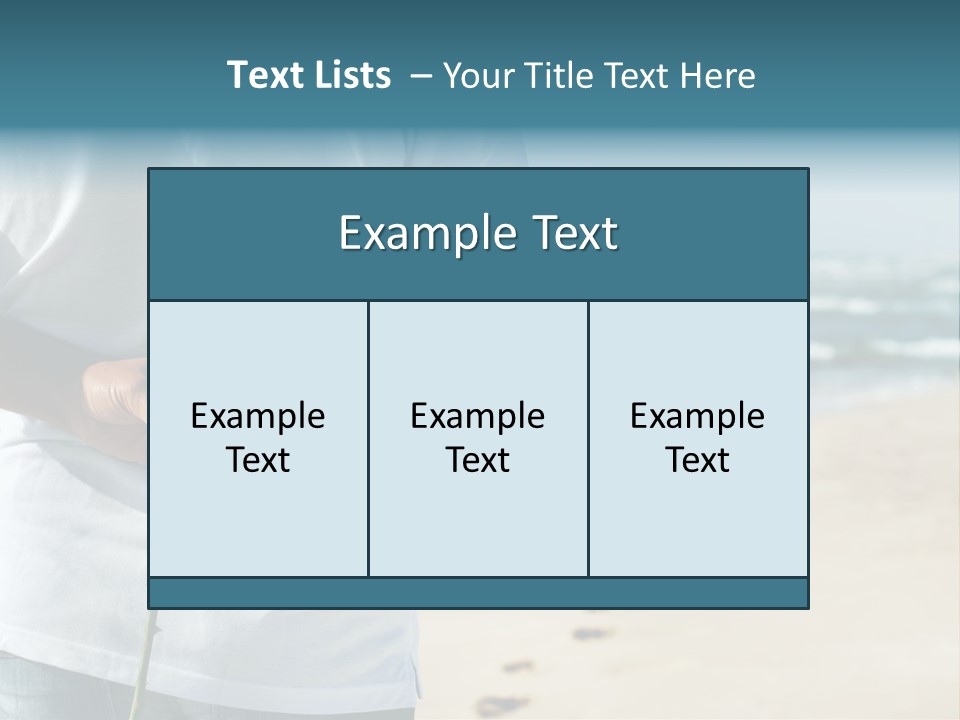 Wave Bliss Seashore PowerPoint Template