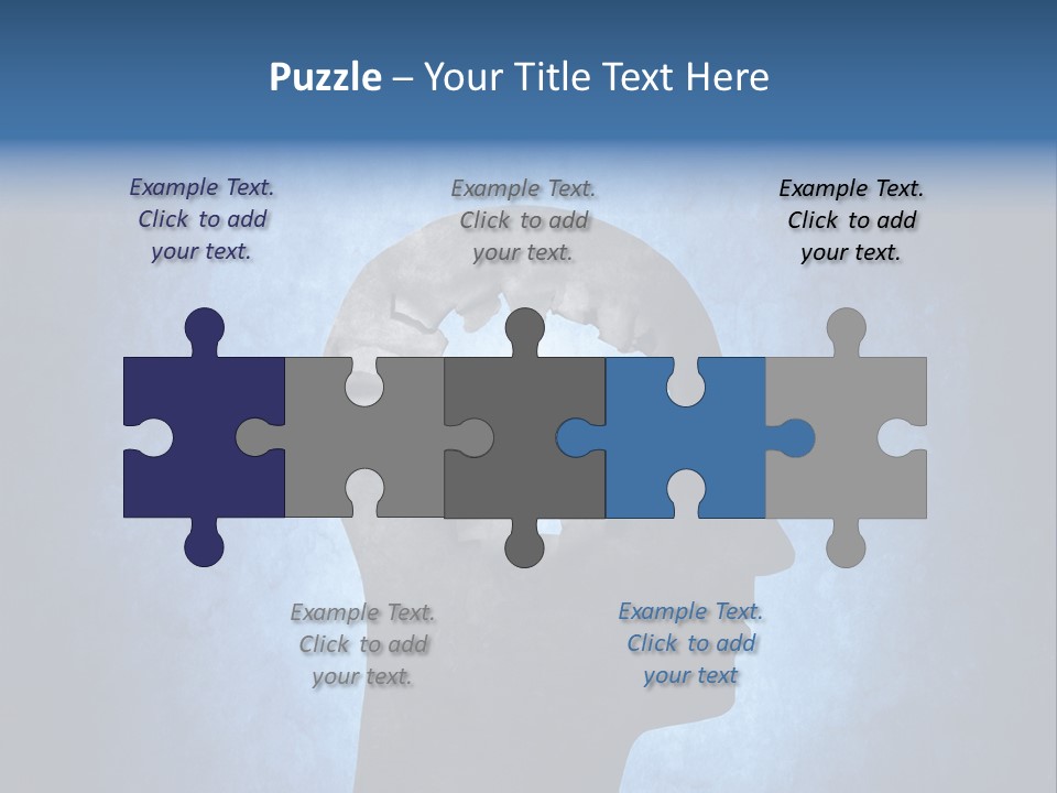 Mental Hole Damage PowerPoint Template