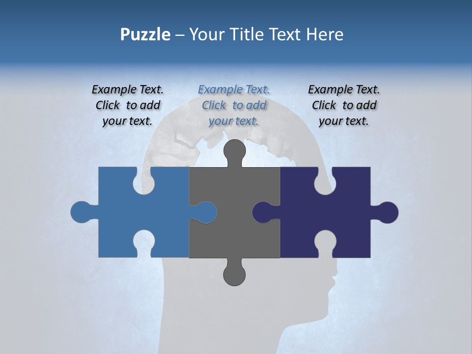 Mental Hole Damage PowerPoint Template