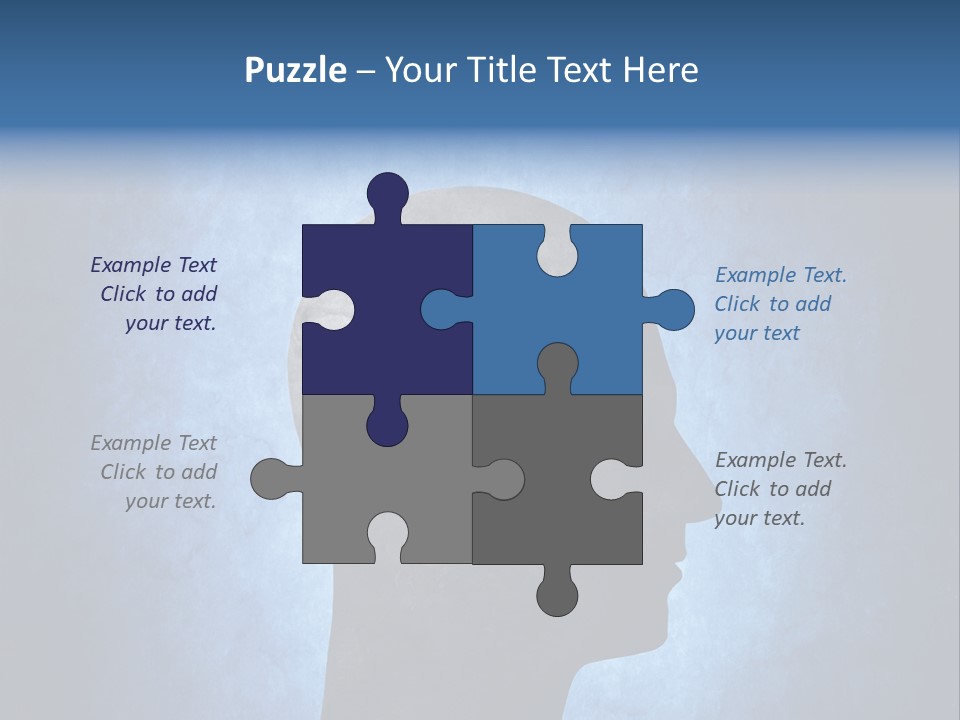 Mental Hole Damage PowerPoint Template