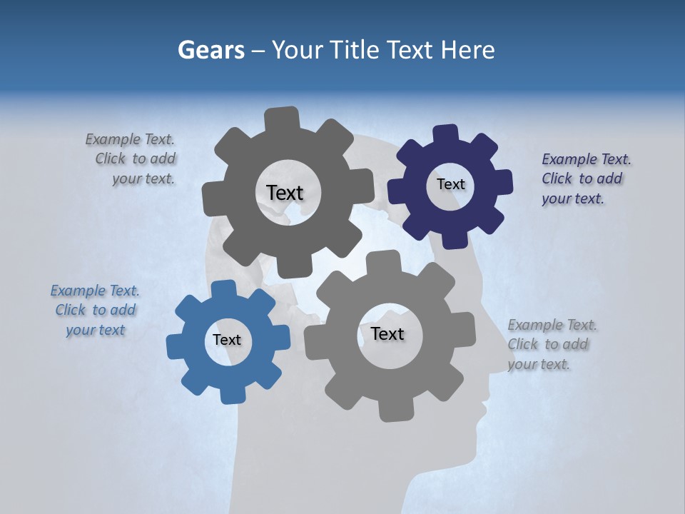 Mental Hole Damage PowerPoint Template