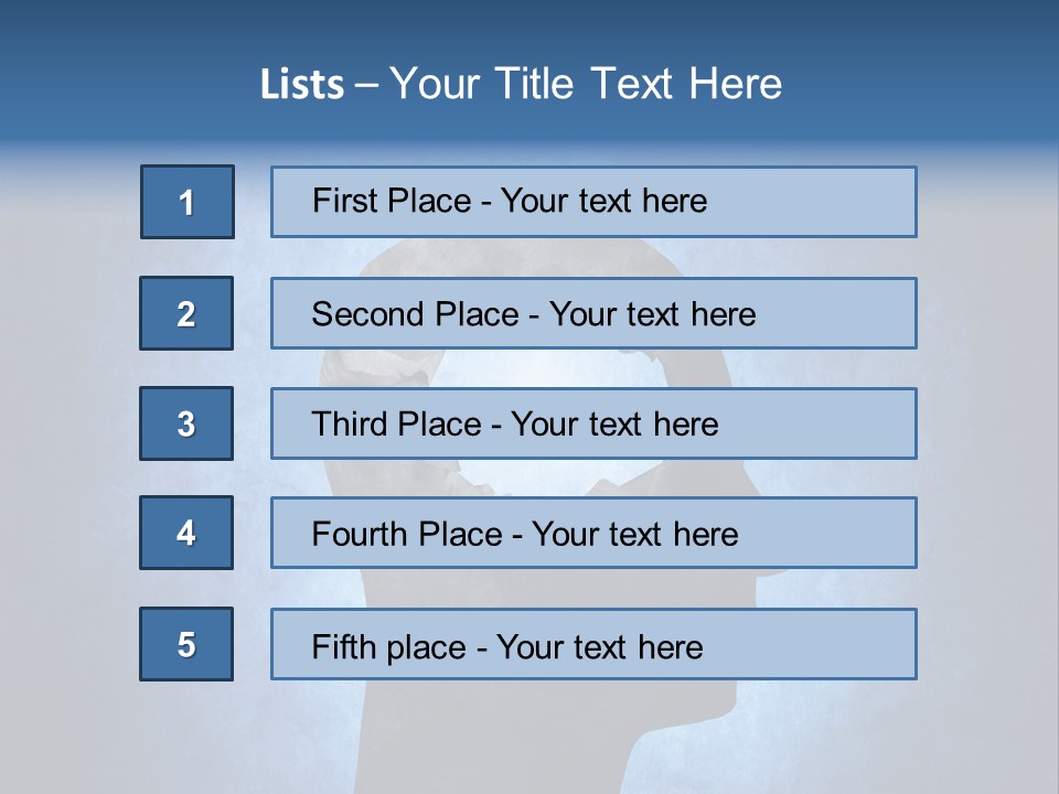 Mental Hole Damage PowerPoint Template