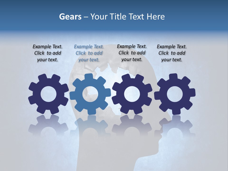 Mental Hole Damage PowerPoint Template
