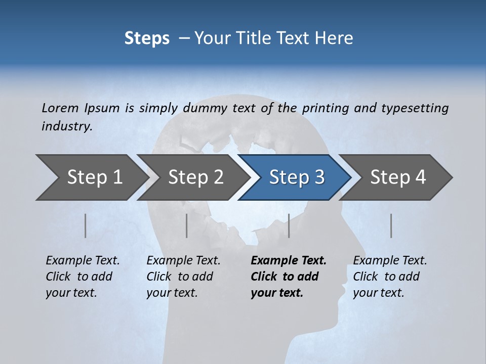 Mental Hole Damage PowerPoint Template