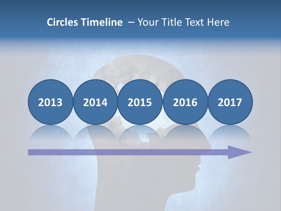 Mental Hole Damage PowerPoint Template