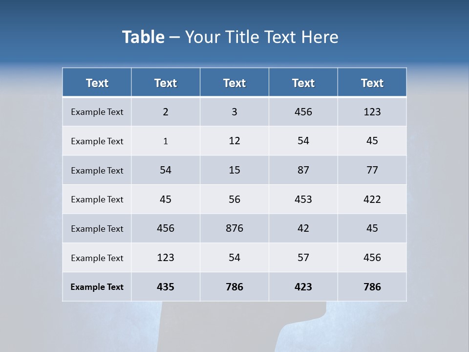 Mental Hole Damage PowerPoint Template