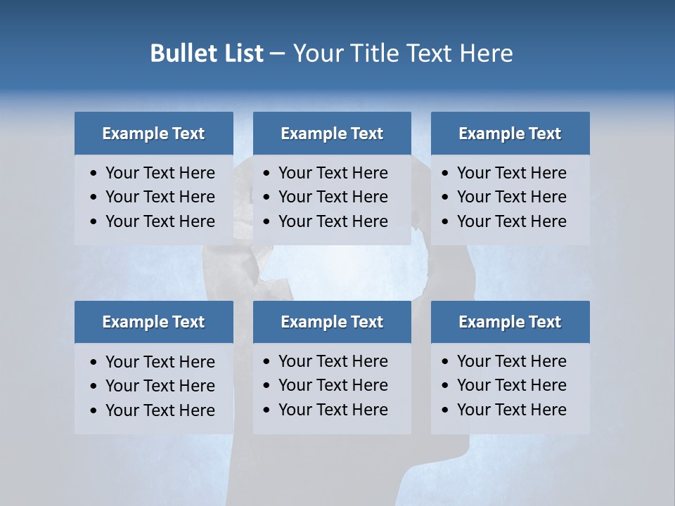 Mental Hole Damage PowerPoint Template