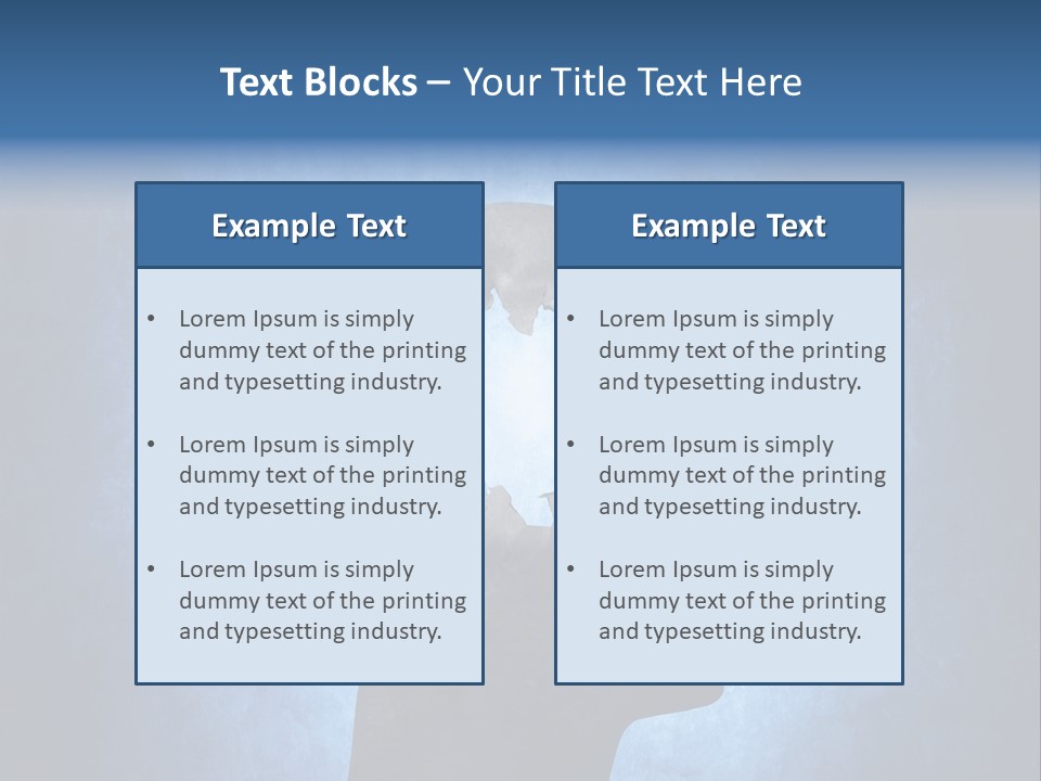 Mental Hole Damage PowerPoint Template