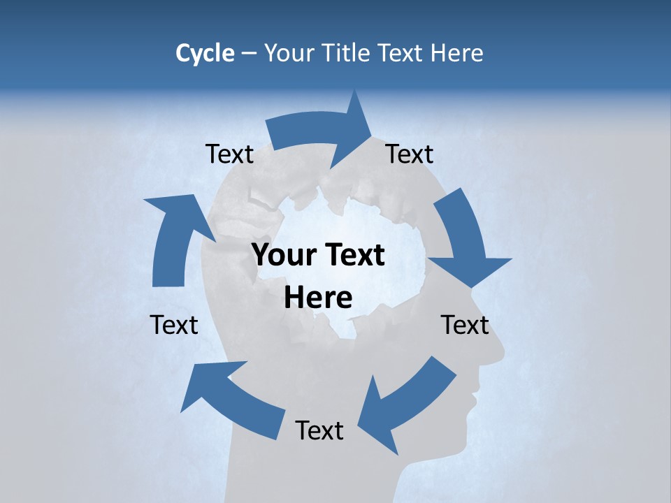 Mental Hole Damage PowerPoint Template