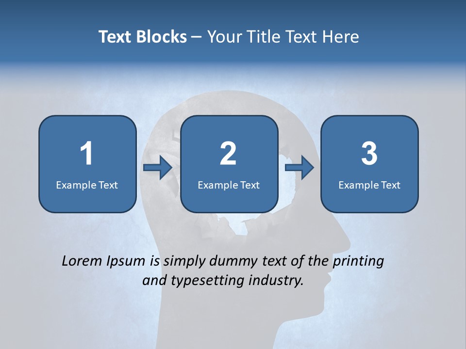 Mental Hole Damage PowerPoint Template