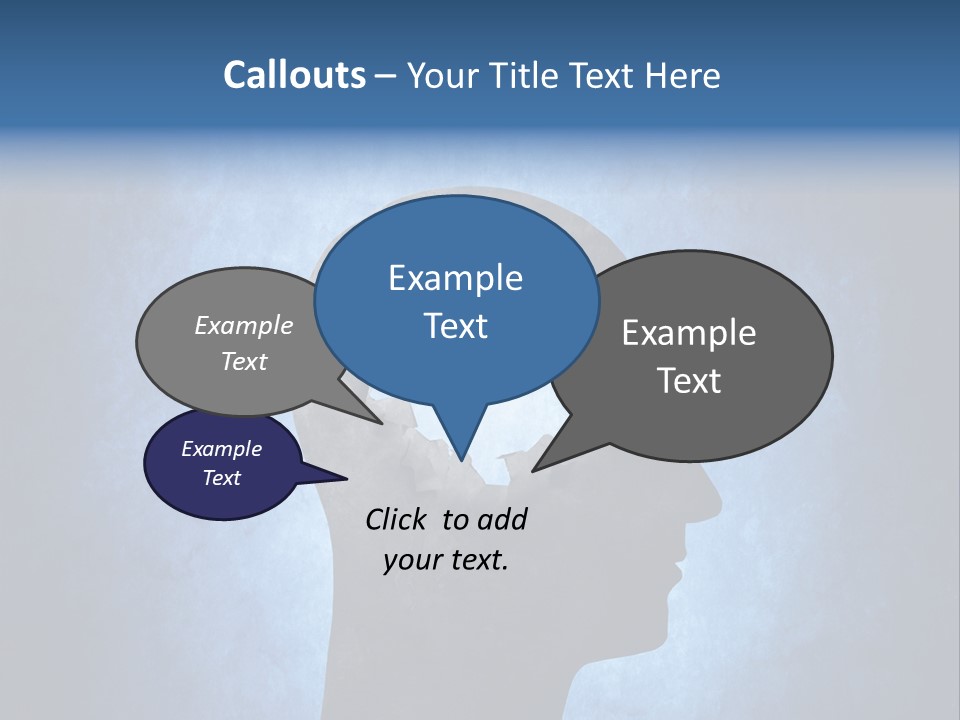 Mental Hole Damage PowerPoint Template
