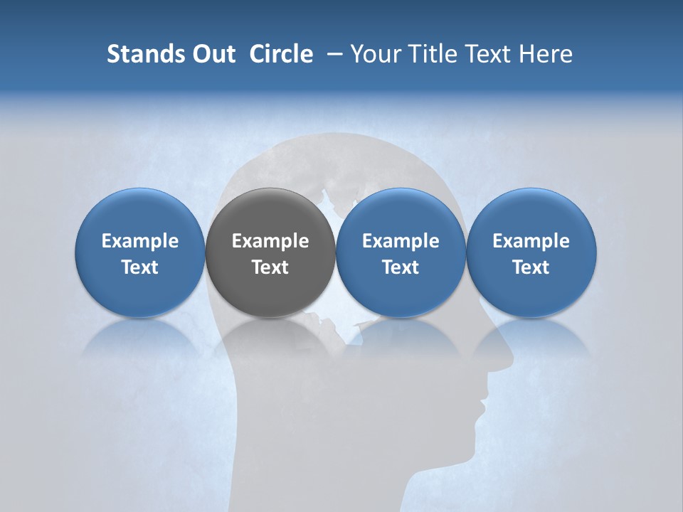 Mental Hole Damage PowerPoint Template