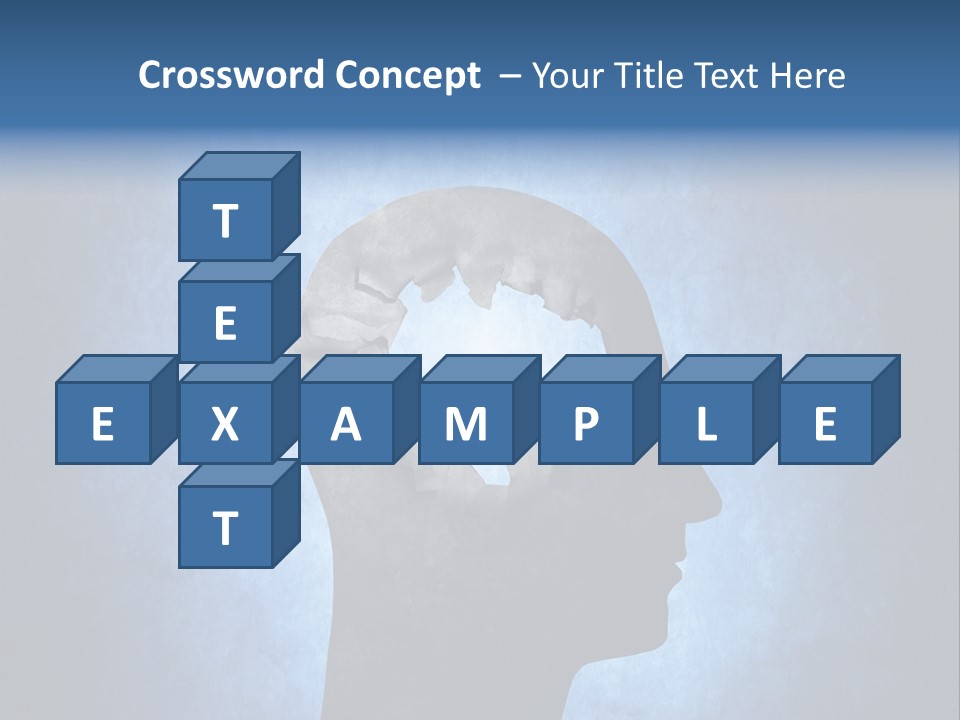 Mental Hole Damage PowerPoint Template