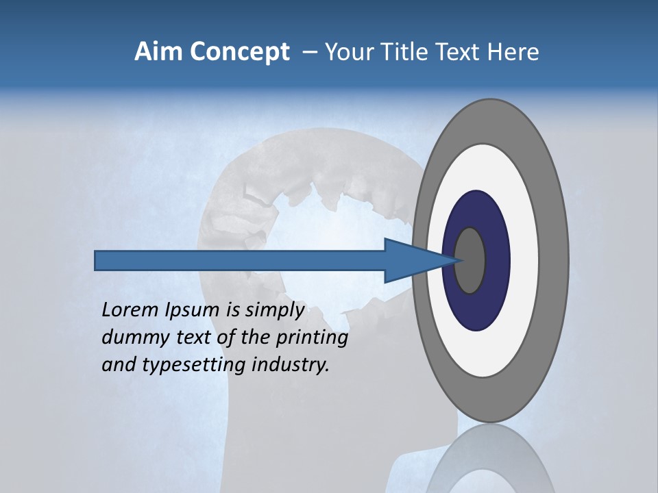Mental Hole Damage PowerPoint Template