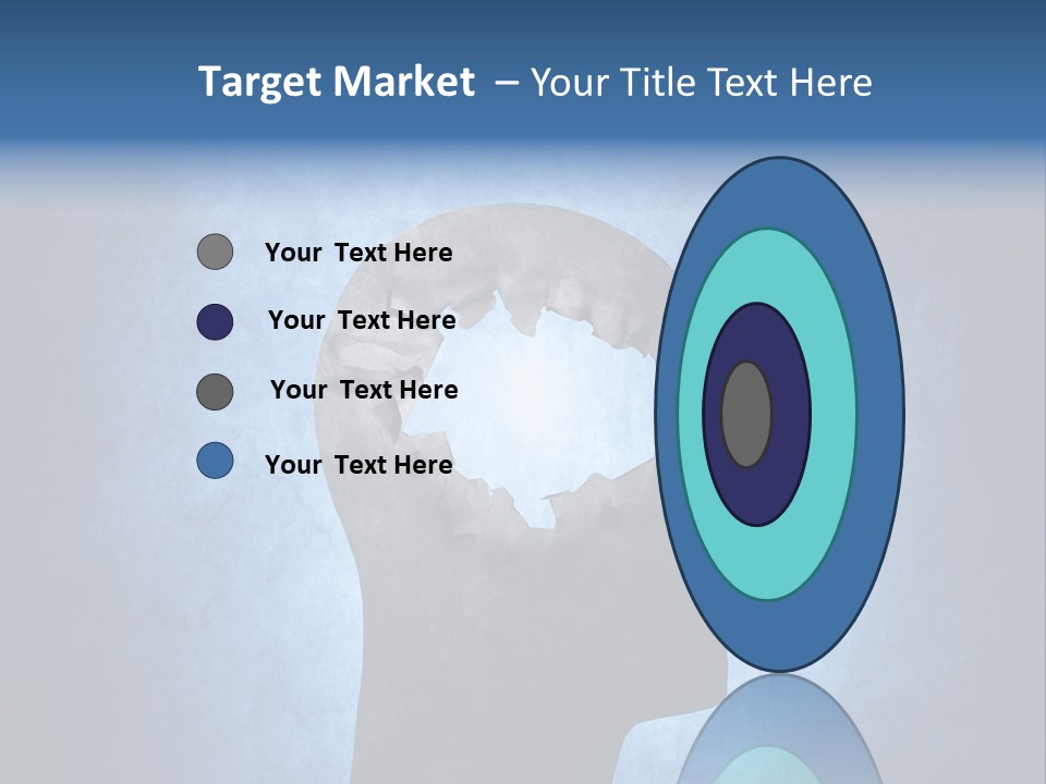 Mental Hole Damage PowerPoint Template