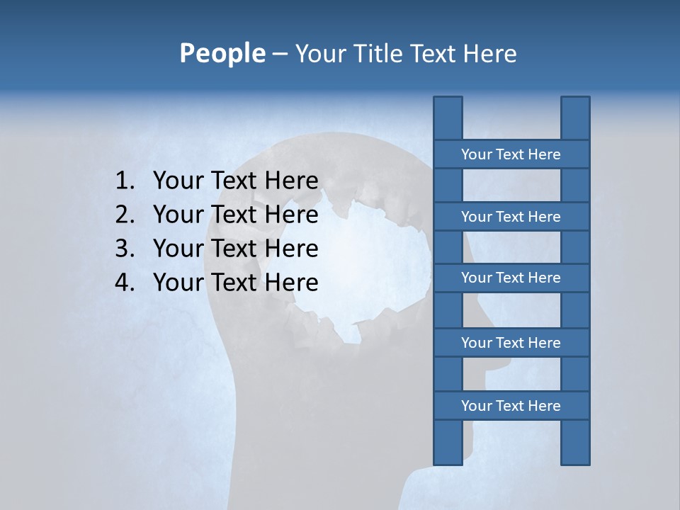 Mental Hole Damage PowerPoint Template