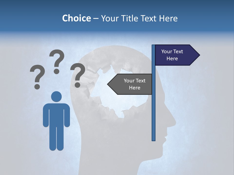 Mental Hole Damage PowerPoint Template