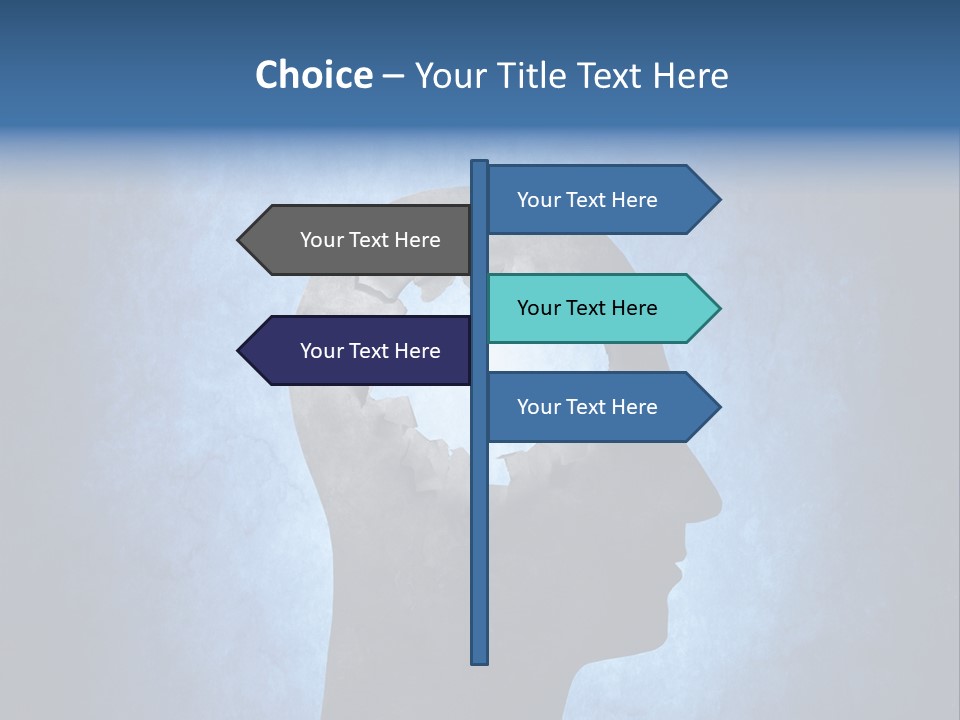 Mental Hole Damage PowerPoint Template