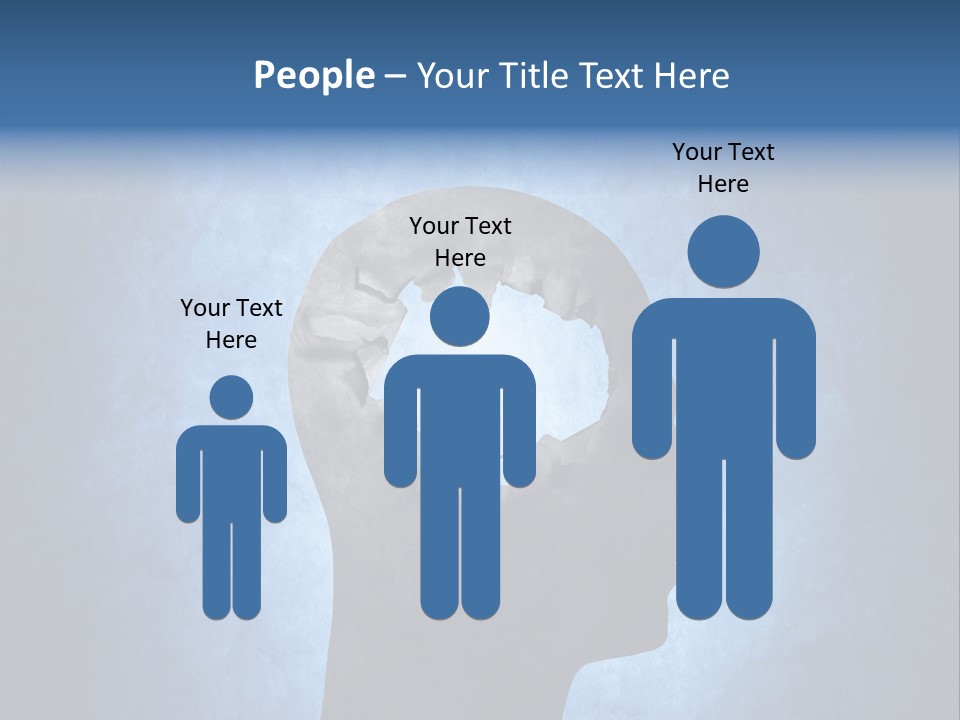 Mental Hole Damage PowerPoint Template