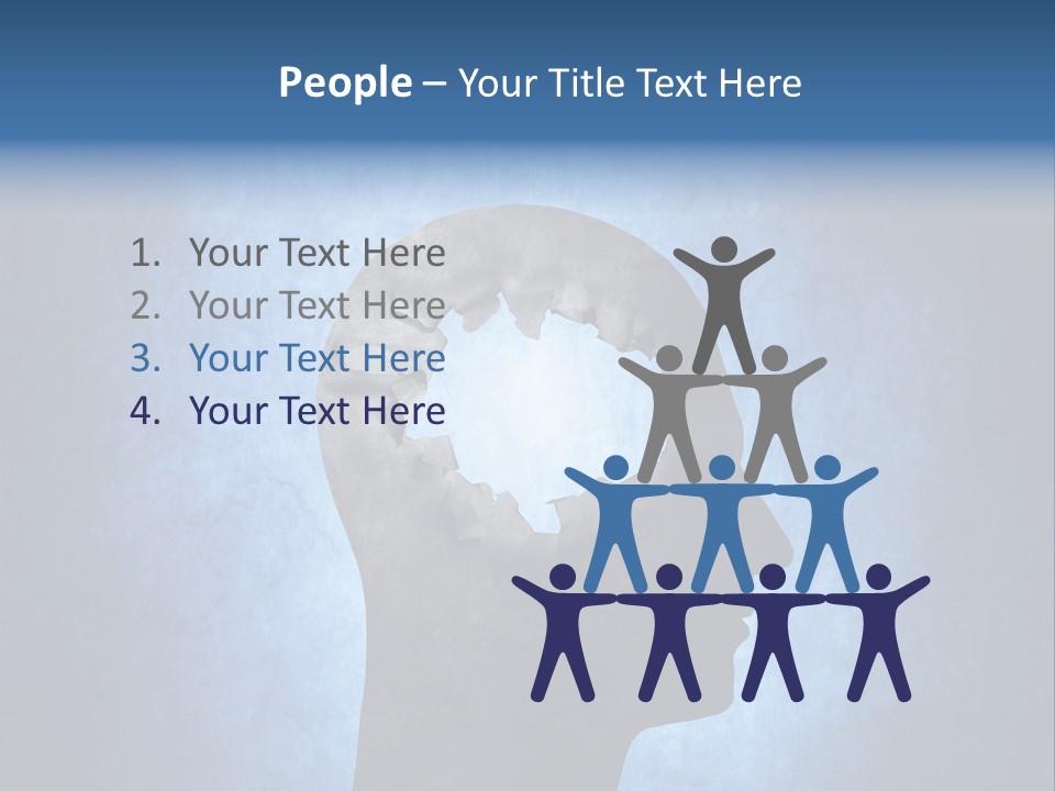Mental Hole Damage PowerPoint Template