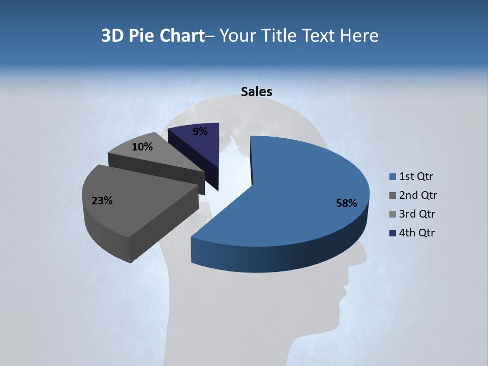 Mental Hole Damage PowerPoint Template
