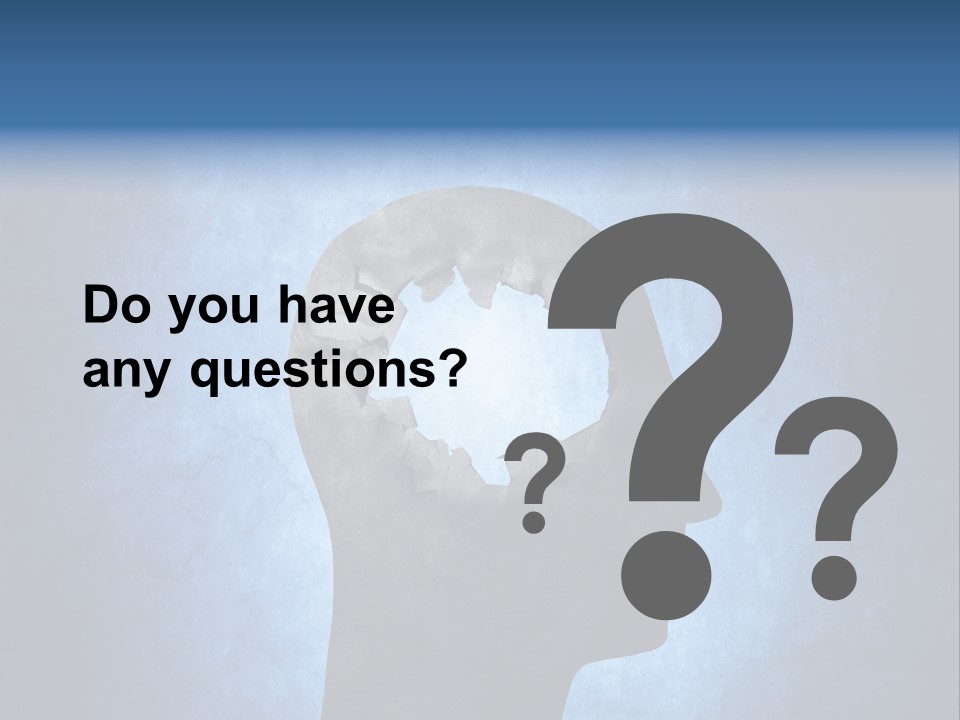 Mental Hole Damage PowerPoint Template