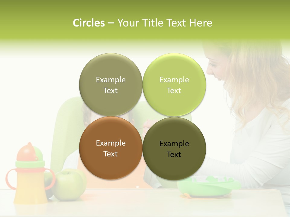 Dinner Woman People PowerPoint Template