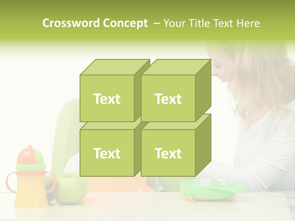 Dinner Woman People PowerPoint Template