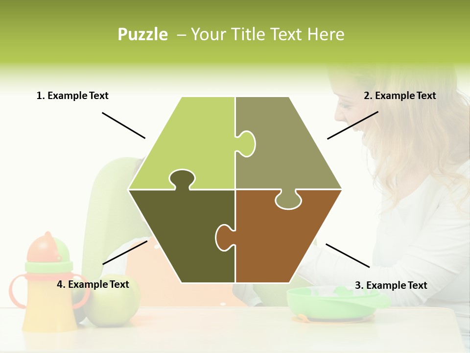 Dinner Woman People PowerPoint Template