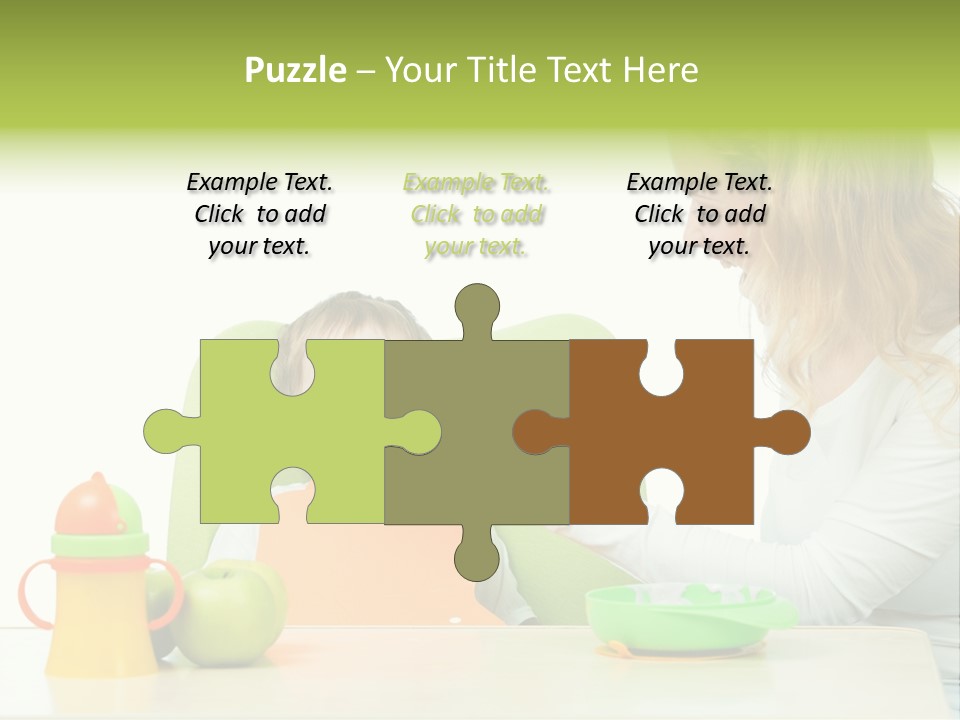 Dinner Woman People PowerPoint Template