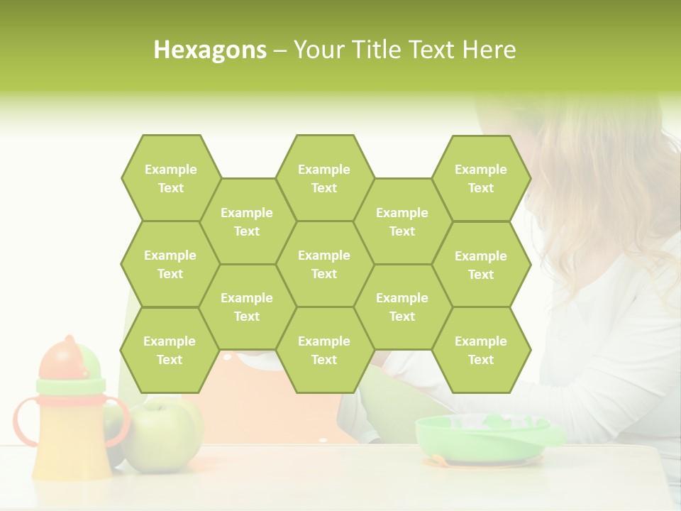 Dinner Woman People PowerPoint Template