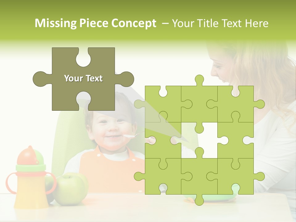 Dinner Woman People PowerPoint Template