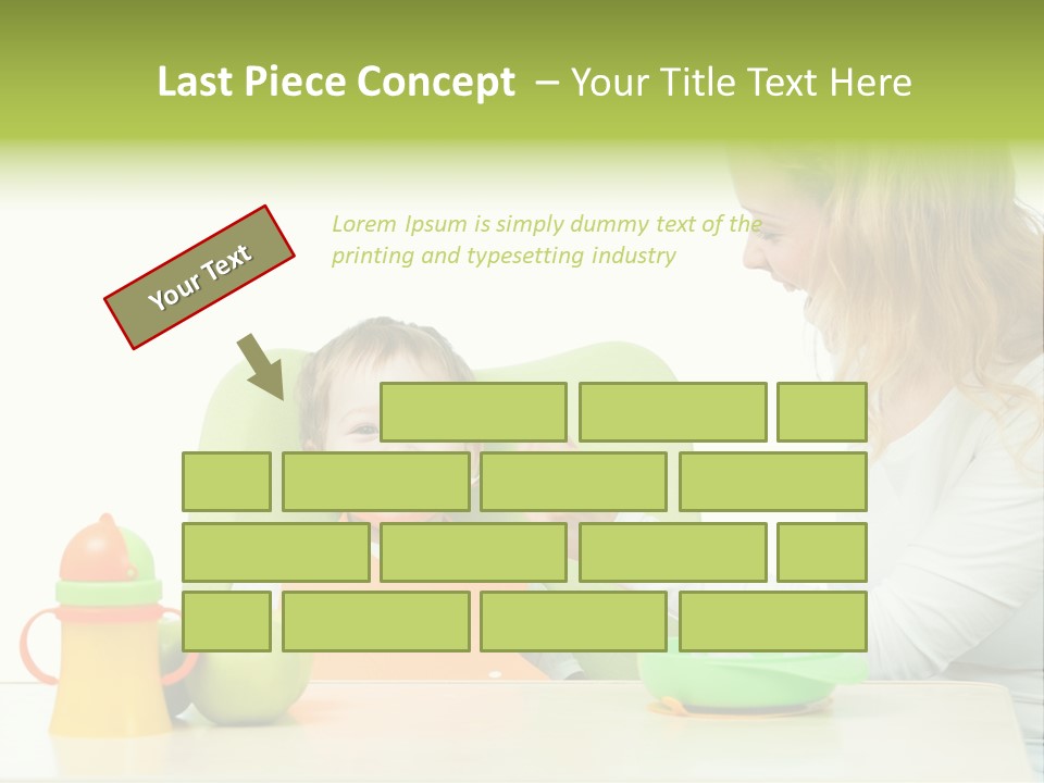 Dinner Woman People PowerPoint Template