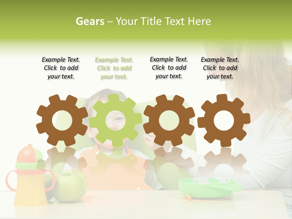 Dinner Woman People PowerPoint Template