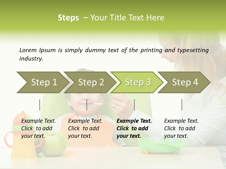 Dinner Woman People PowerPoint Template