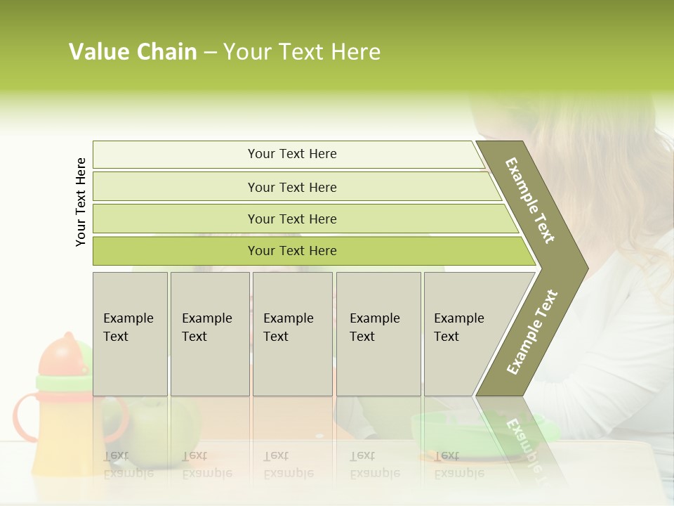 Dinner Woman People PowerPoint Template