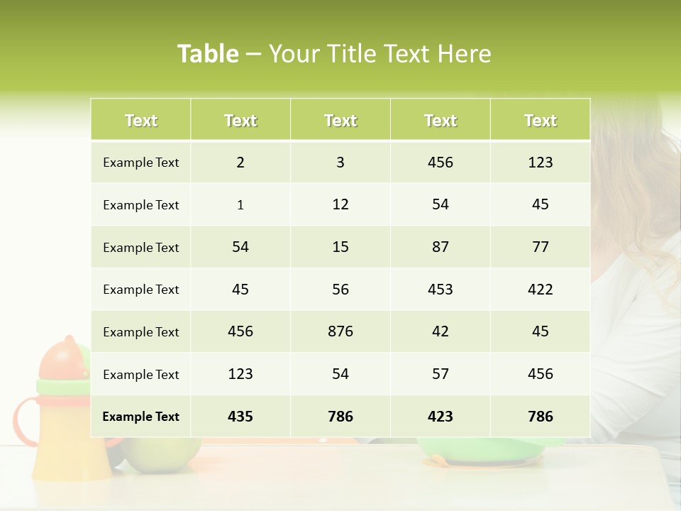 Dinner Woman People PowerPoint Template