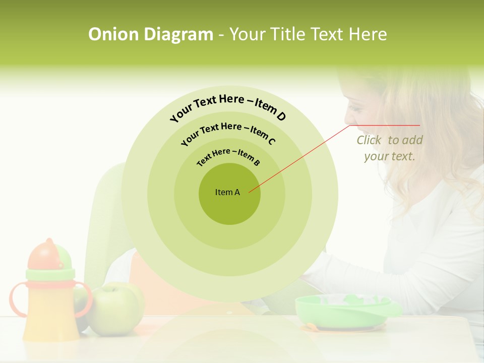 Dinner Woman People PowerPoint Template