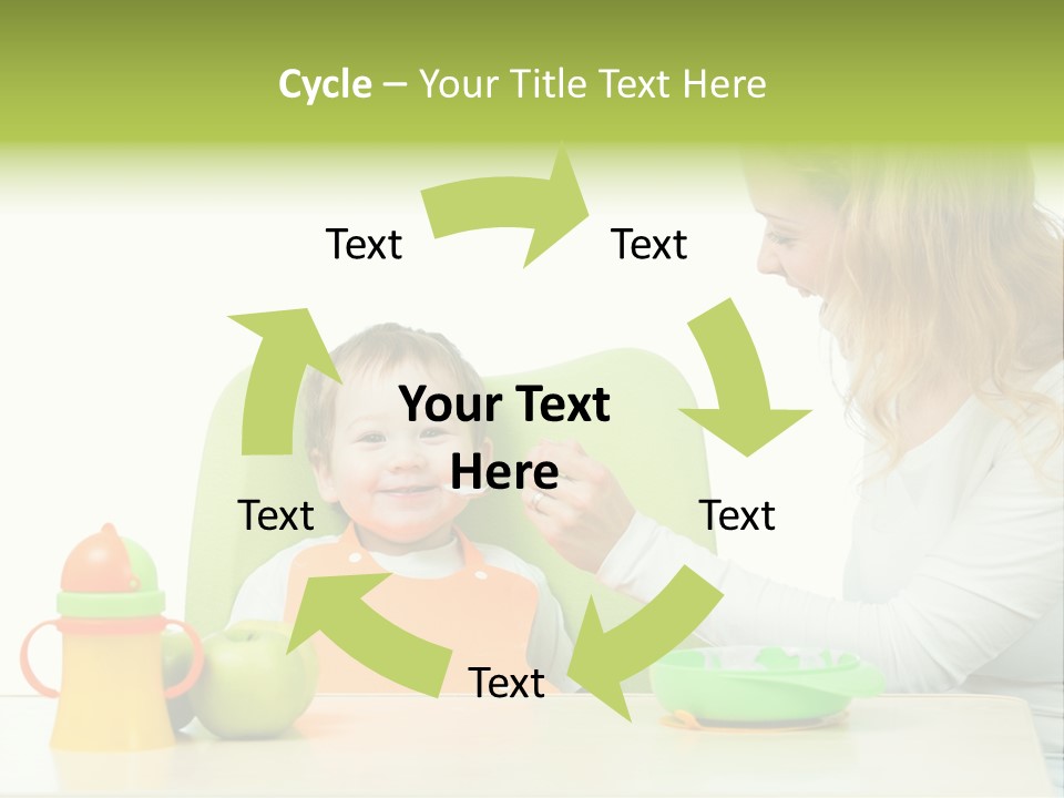 Dinner Woman People PowerPoint Template