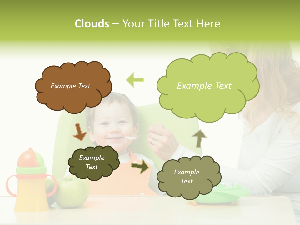 Dinner Woman People PowerPoint Template