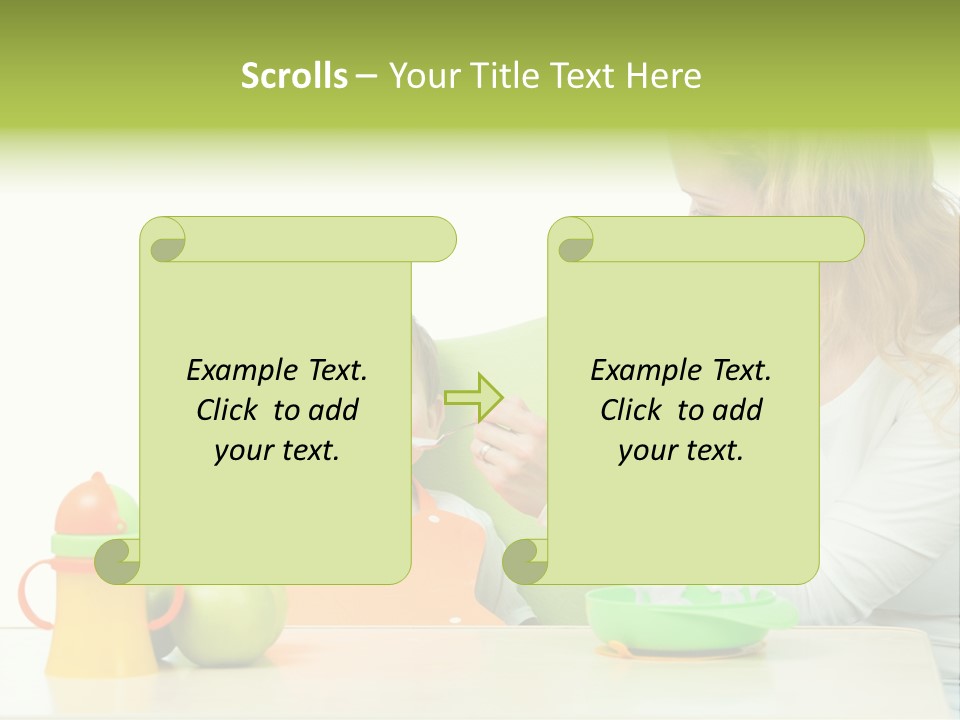 Dinner Woman People PowerPoint Template