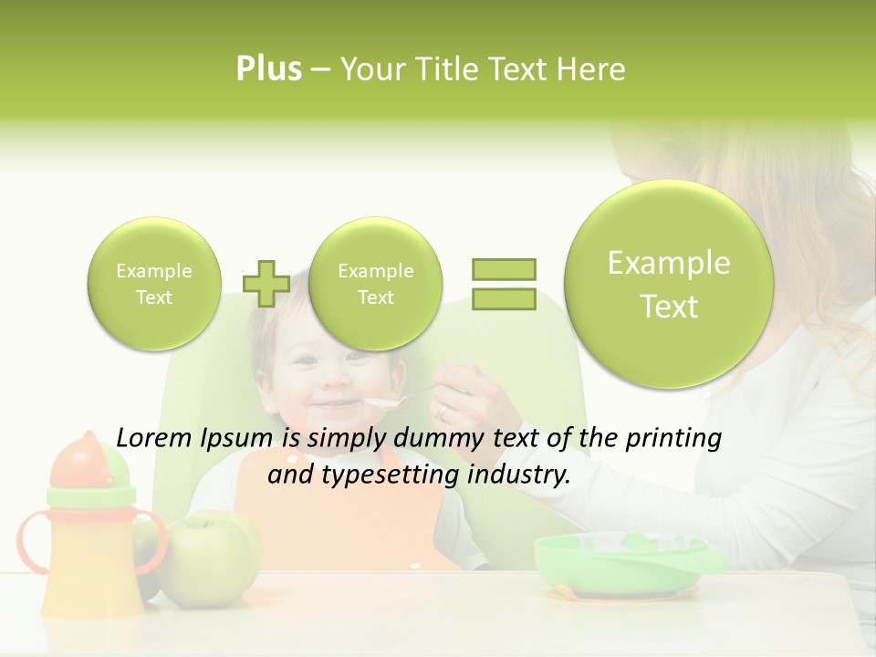 Dinner Woman People PowerPoint Template