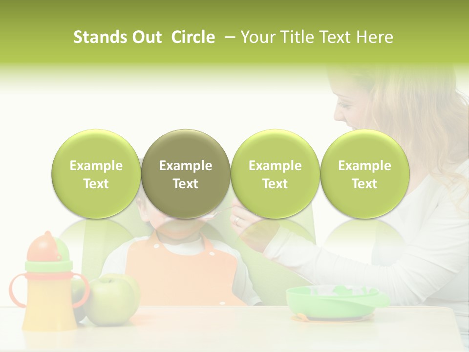 Dinner Woman People PowerPoint Template