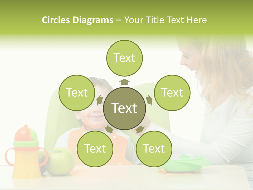 Dinner Woman People PowerPoint Template