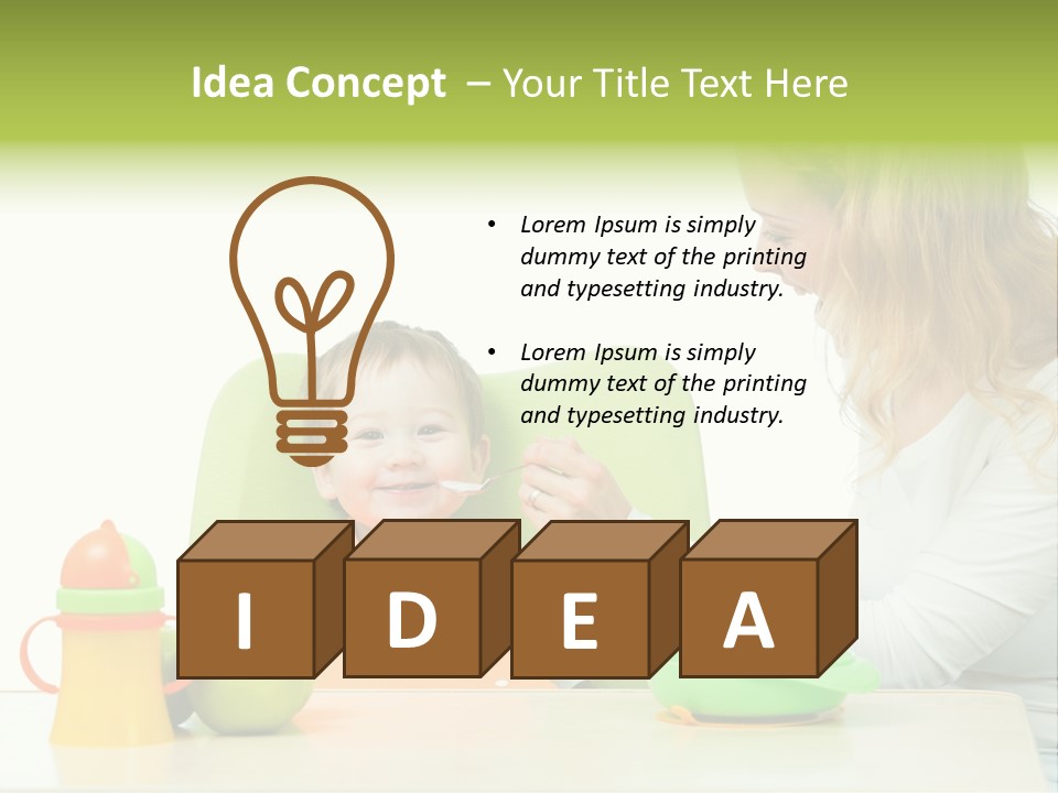 Dinner Woman People PowerPoint Template