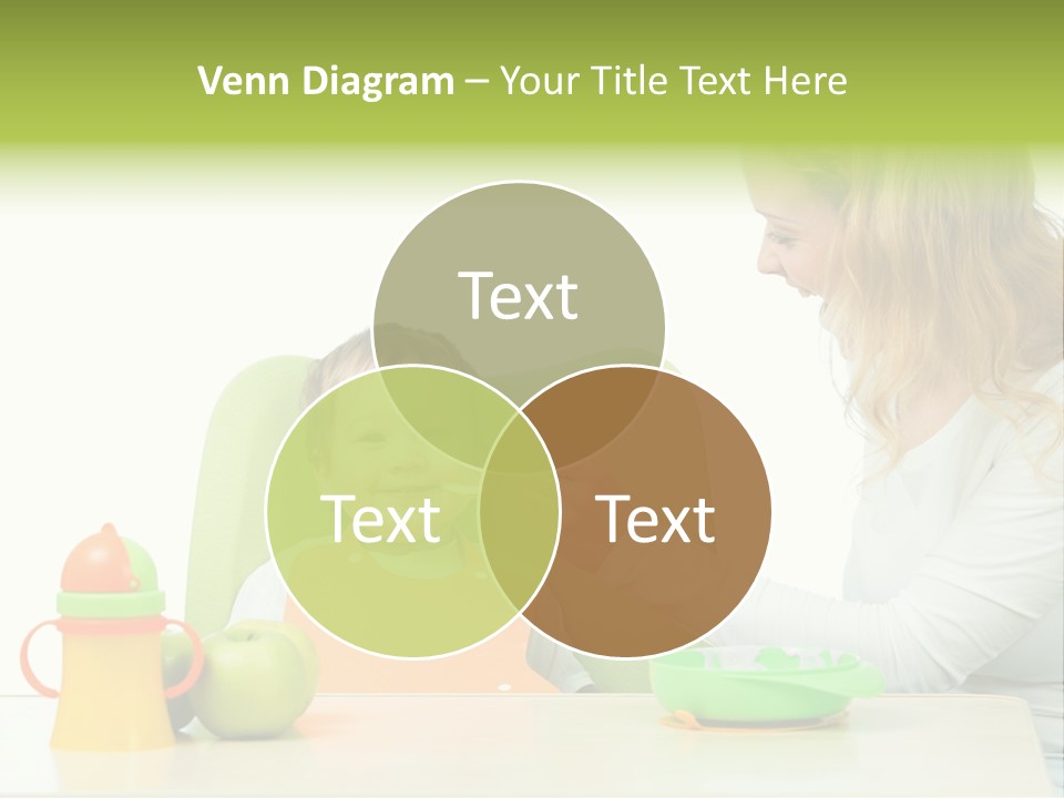 Dinner Woman People PowerPoint Template