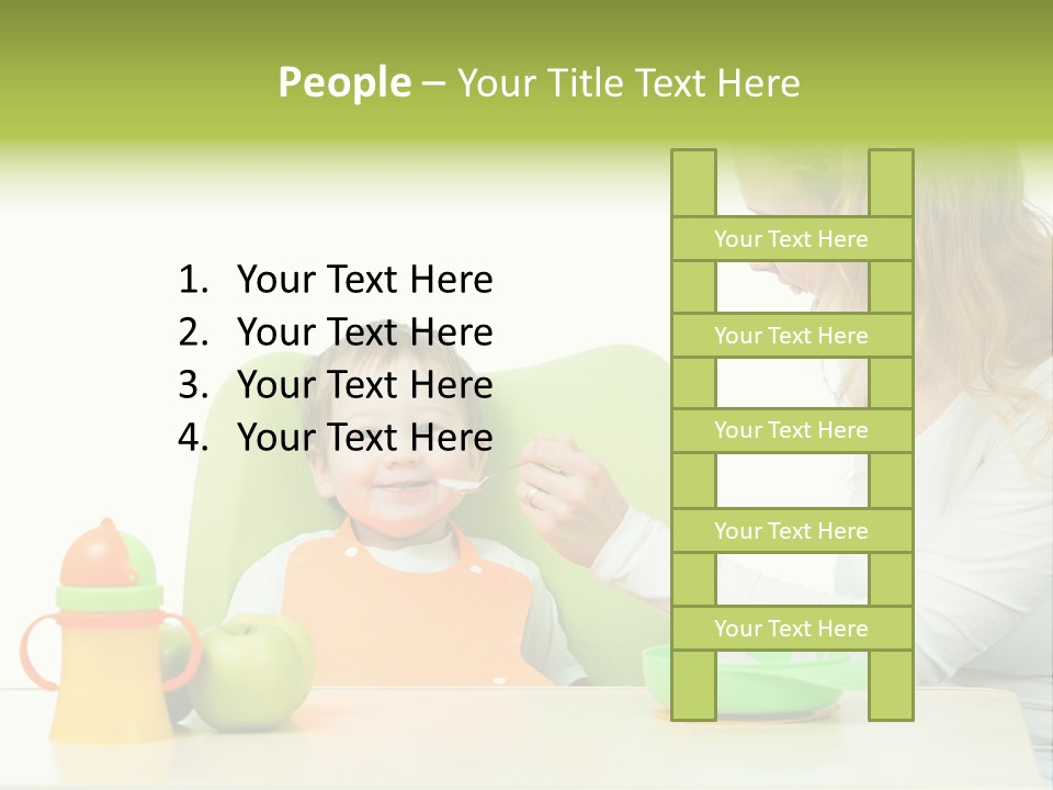 Dinner Woman People PowerPoint Template